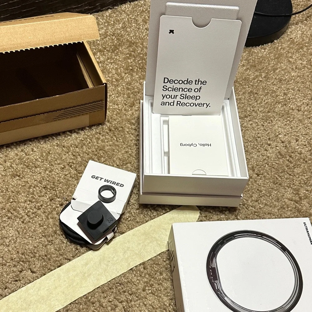 BROKEN FOR PARTS ONLY Ultrahuman Black Smart Ring